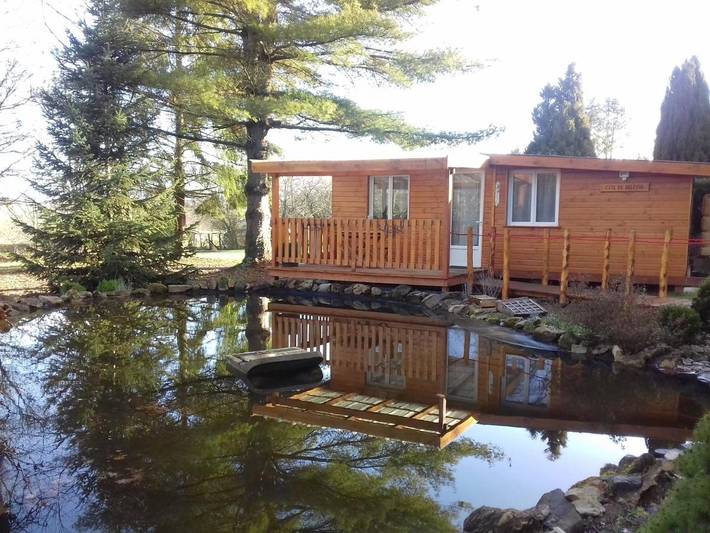 Chalet pour 2 personnes, avec Balcon et Terrasse ainsi que Jardin et Vue