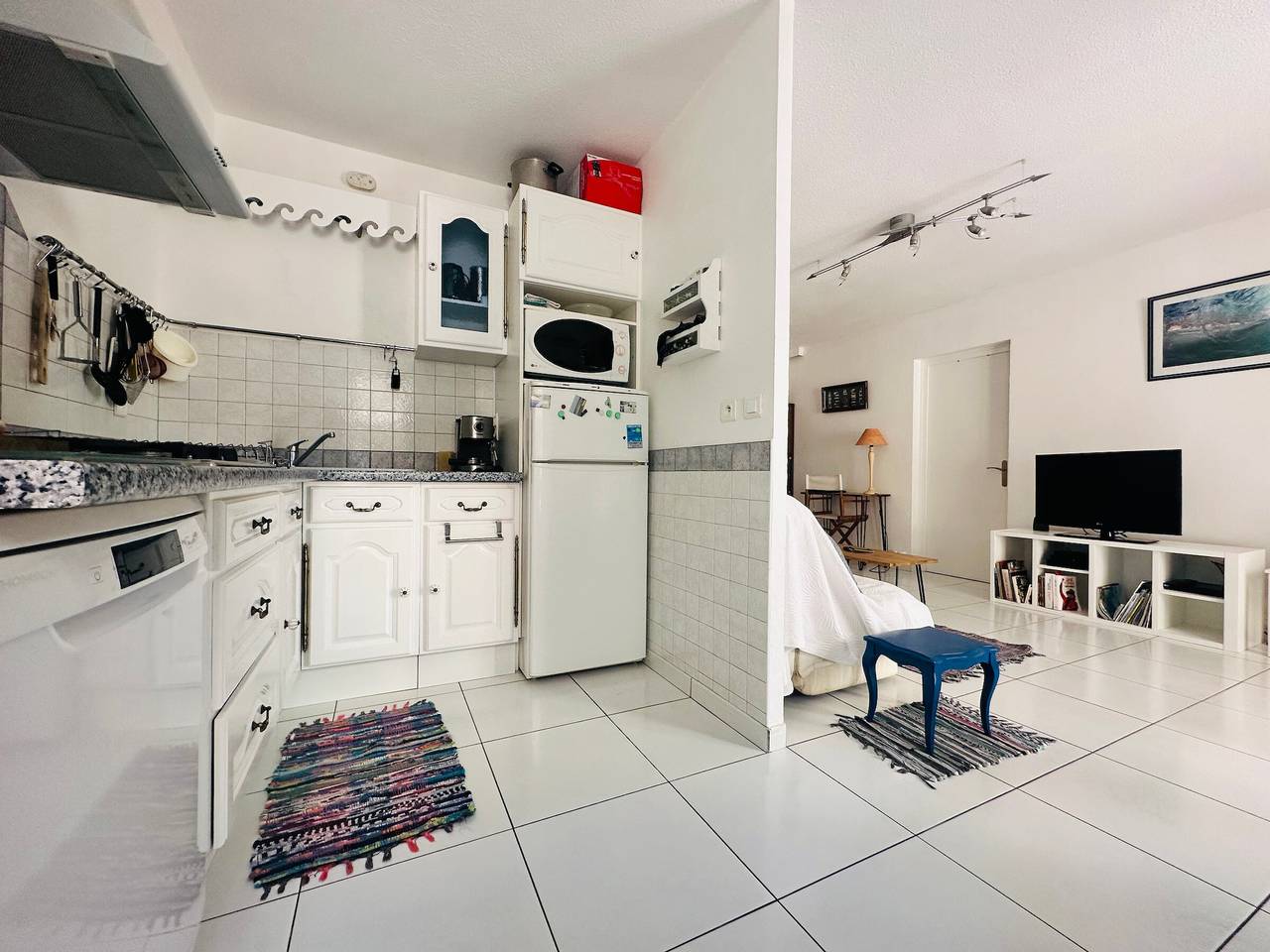 Ganze Wohnung, Port-Vendres - 3* T2 Wohnung mit Klimaanlage, Parkplatz, Hafenblick in La Côte Vermeille, Port-Vendres