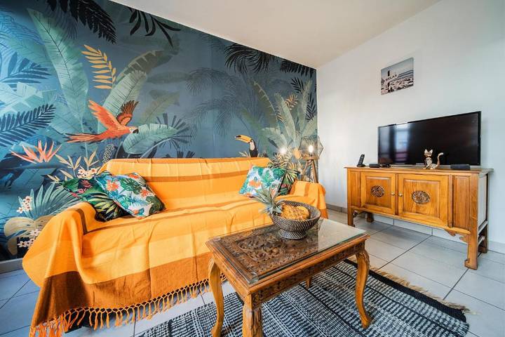 Gîte pour 4 personnes, avec vue et terrasse dans la Ravine Blanche