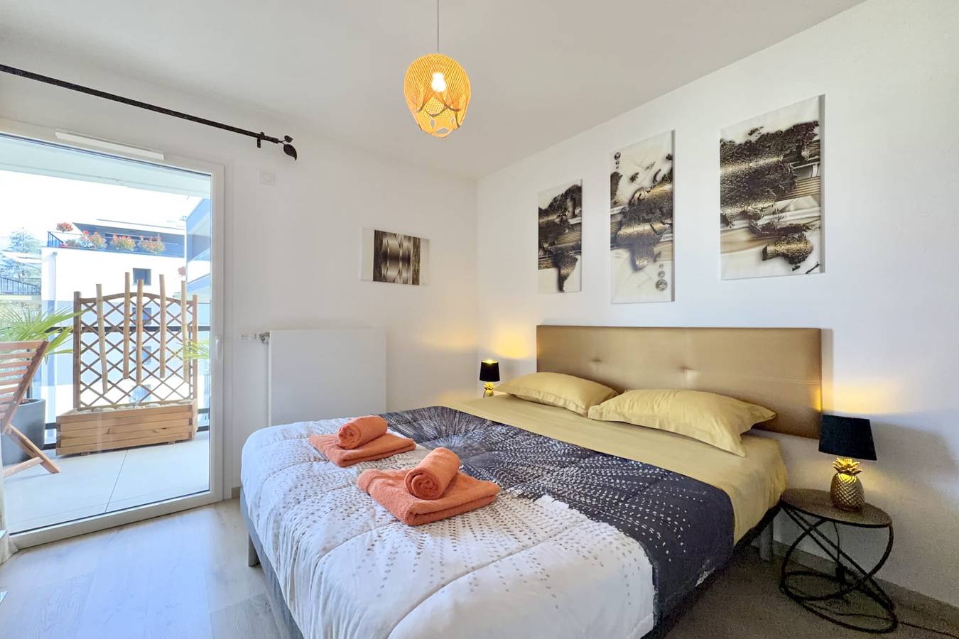 Geheel appartement, Vakantieappartement voor 4 personen met terras in Le Bourget-du-Lac, Chambéry en omgeving