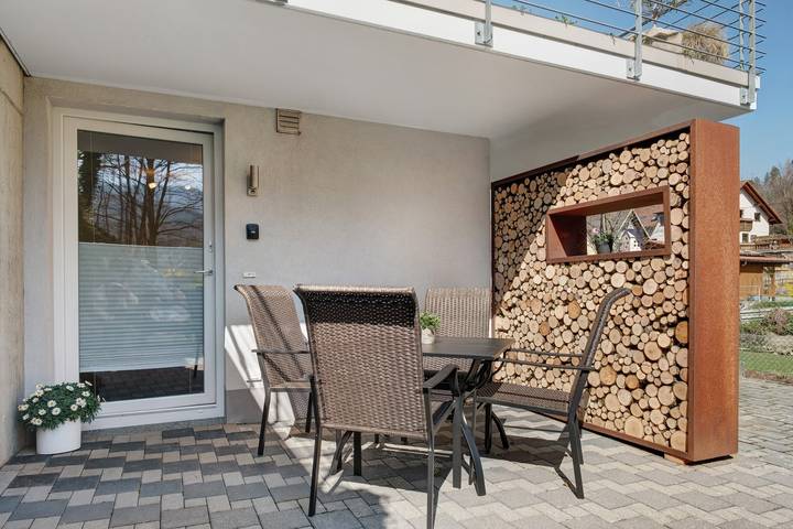 Appartement entier, Appartement "Bachblick" avec vue sur les montagnes, terrasse partagée et Wi-Fi in Falkensteig, Buchenbach