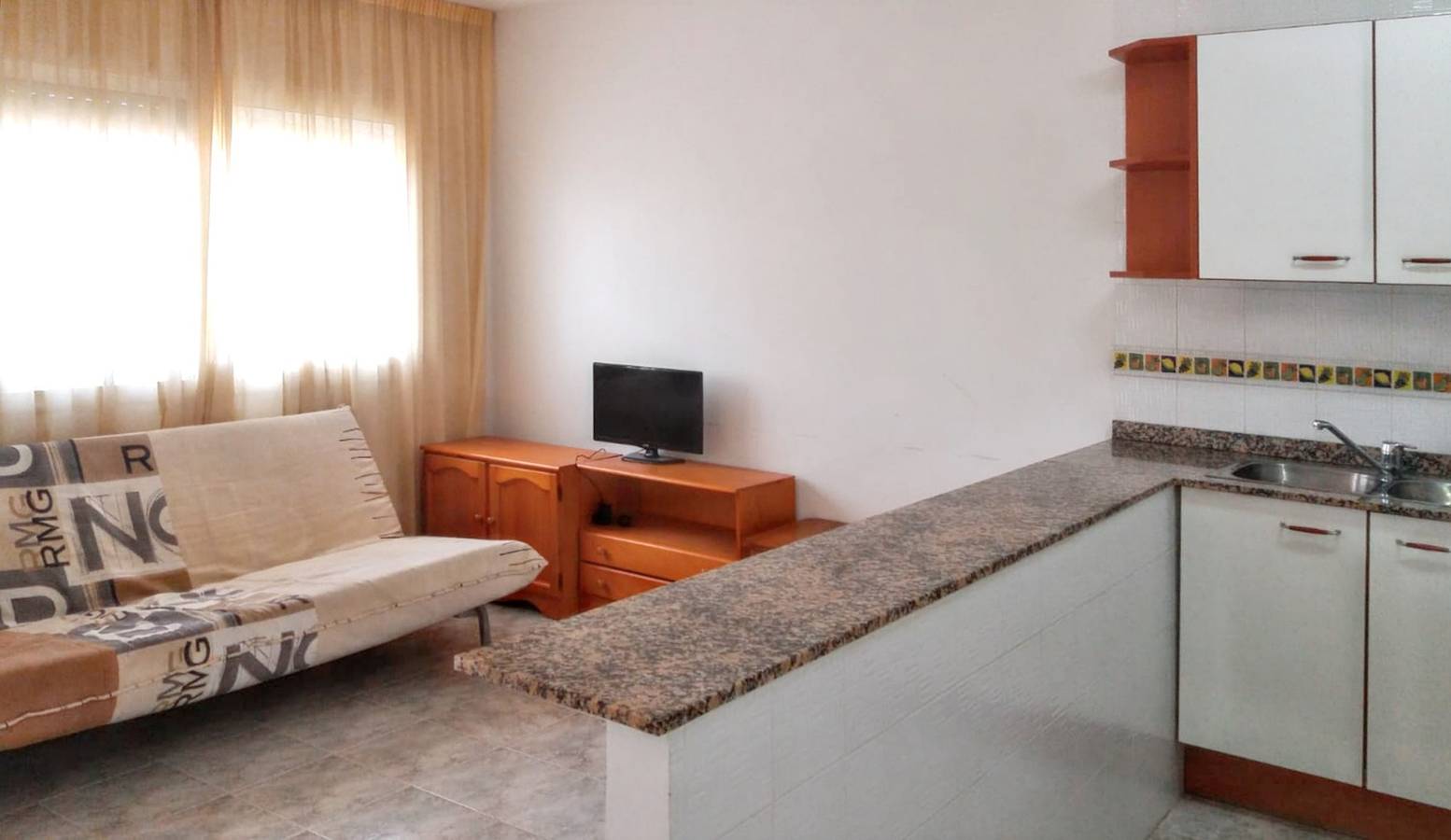 Ganze Wohnung, Gemütliches Apartment mit Meerblick in L'Eucaliptus - 40 m² in Amposta, Delta de l'Ebre