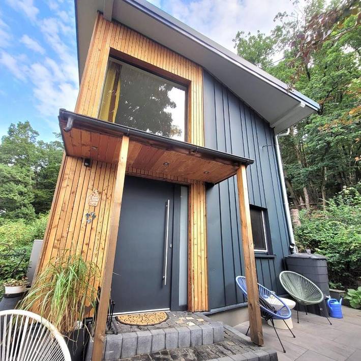 Ferienhaus für 4 Personen, mit Terrasse und Garten sowie Ausblick in Schalkenbach