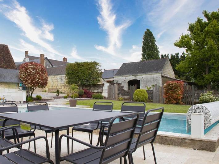 Location de vacances pour 4 personnes, avec jardin et piscine à Chissay-en-Touraine
