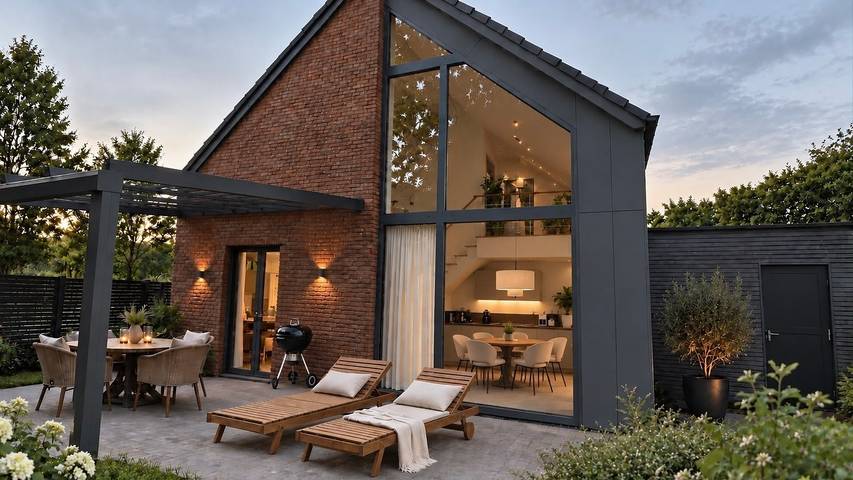 Ferienhaus für 4 Personen, mit Terrasse und Garten sowie Sauna im Emsland