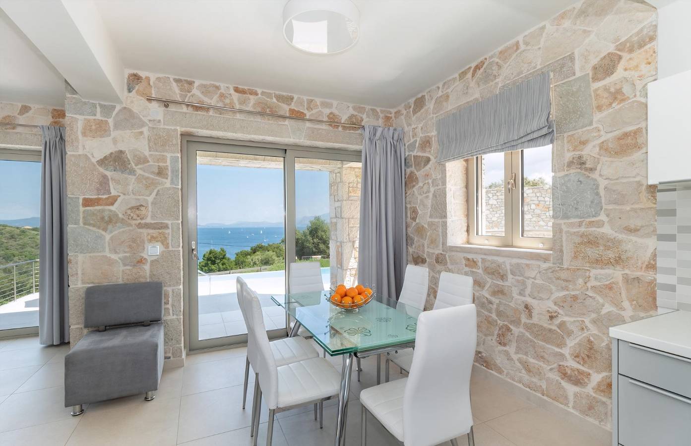 Stylish Contemporary Villa with Sea Views near Vathy Tavernas in Katomeri, Meganisi