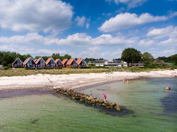 Ferienhaus mit Meerblick für 6 Personen, mit Garten und Ausblick sowie Sauna, mit Haustier in Schashagen