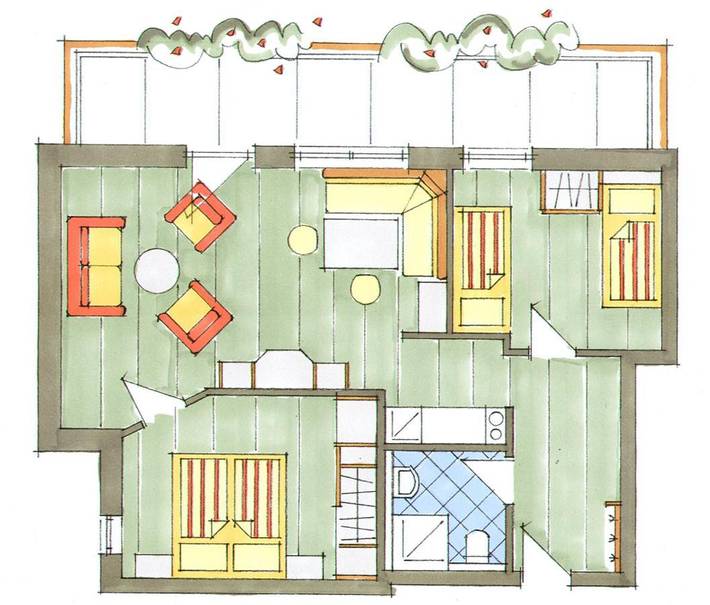 Hotel für 6 Personen, mit Sauna und Garten bei Neuschwanstein - 2