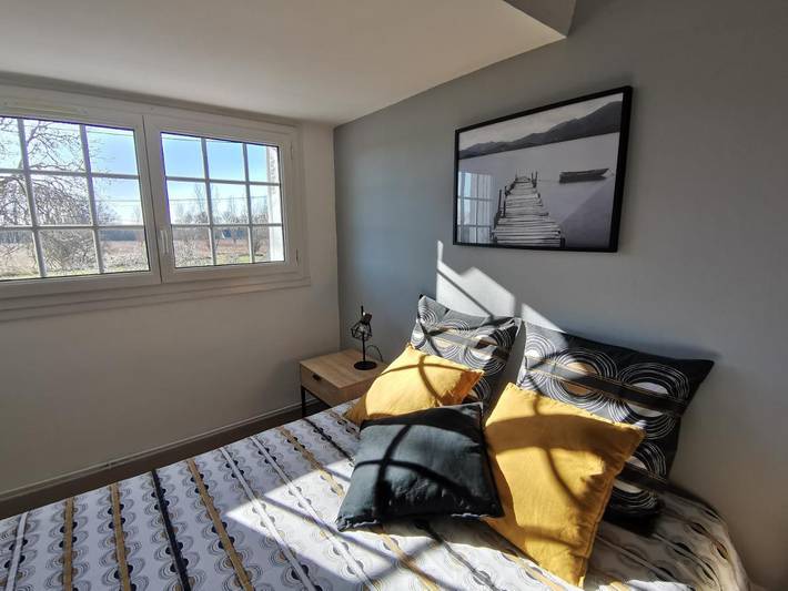 Chambre d’hôte pour 4 personnes, avec jardin et vue, animaux acceptés à Chémery