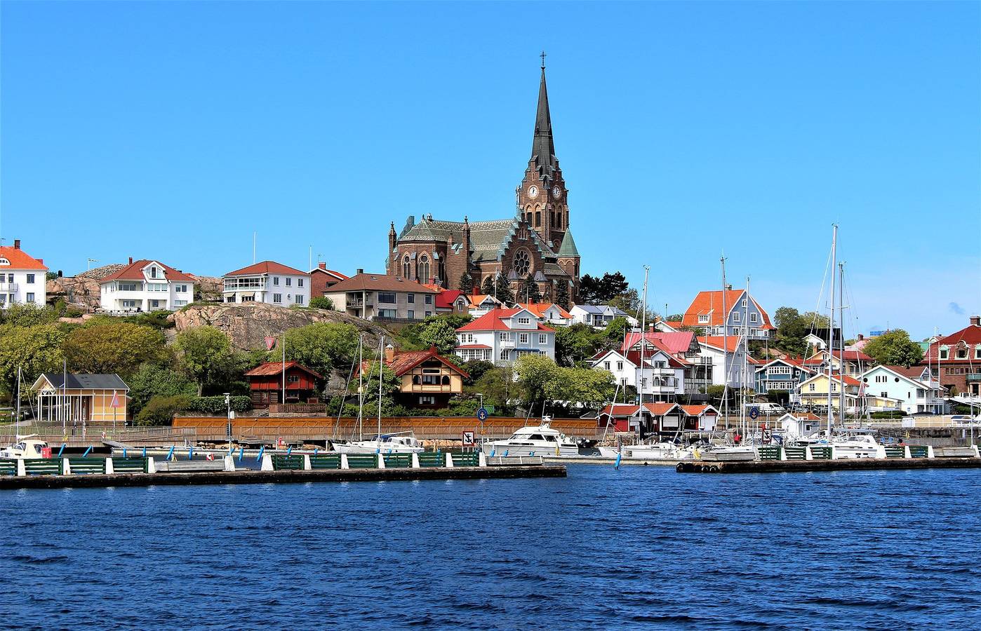 Ferienhaus mit fantastischem Blick über Lysekil in Rinkenäs, Norra Västkusten