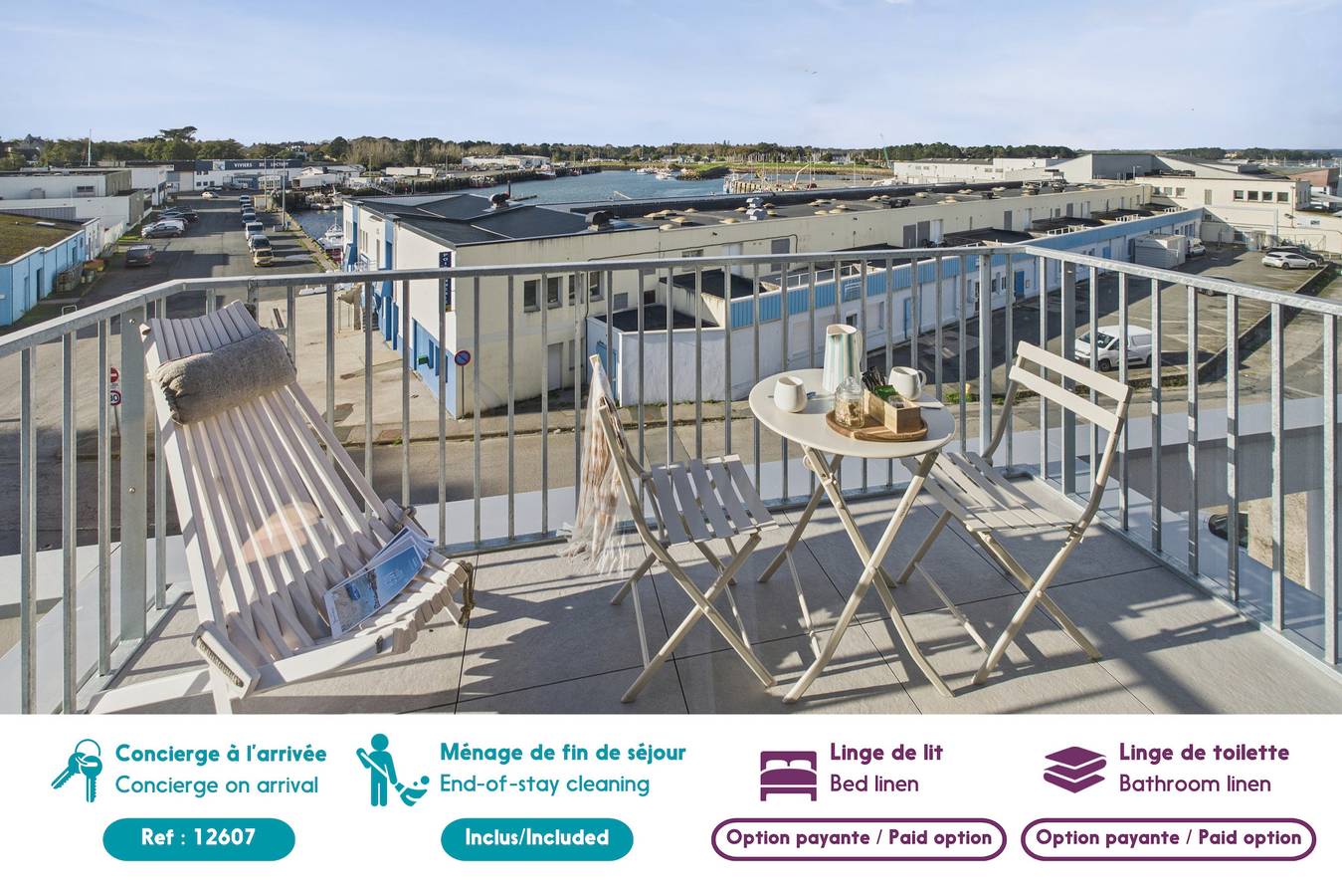 Estudio entero, Studio flambant neuf 2 personnes - vue port  in Loctudy, Region de Quimper