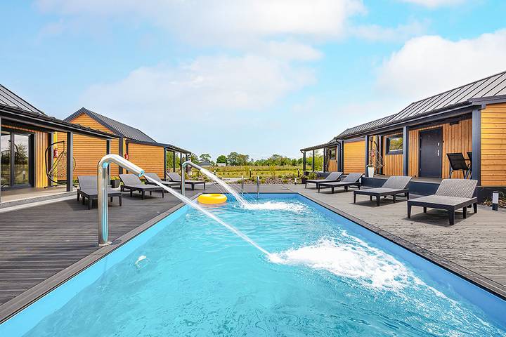 Ferienhaus für 5 Personen, mit Terrasse und Ausblick in Trzęsacz