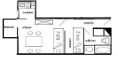 Gîte pour 4 personnes, avec vue à Mâcot-la-Plagne - 2