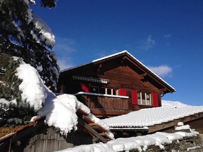 Gîte pour 6 personnes, avec balcon à Andeer