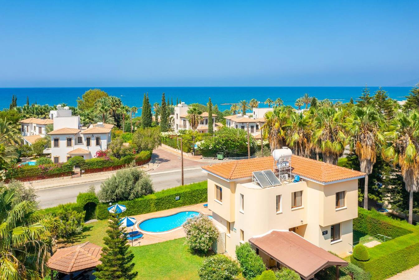 Villa für 7 Personen mit Balkon in Πόλις Χρυσοχούς, Südzypern
