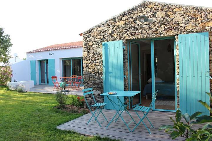 Maison de vacances pour 4 personnes, avec terrasse et jardin à l' Île d'Yeu