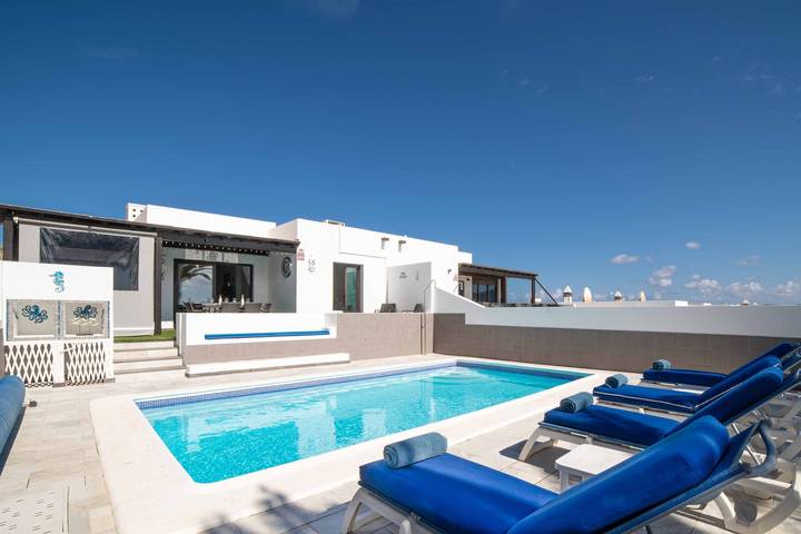 Villa pour 8 personnes, avec Terrasse à Playa Blanca