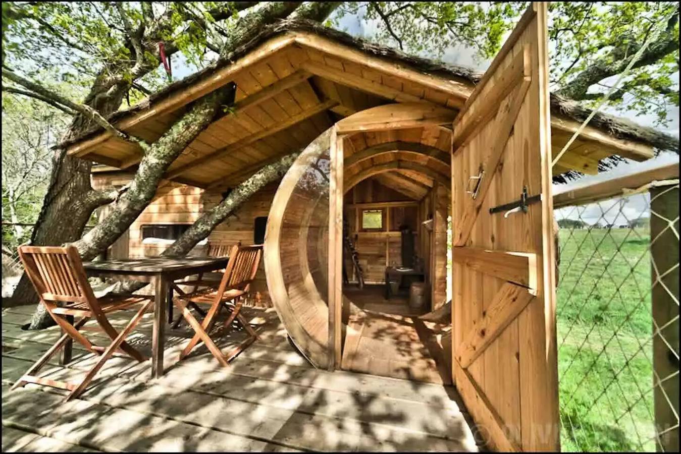 Eco -logdes 4 à 5 personnes - 4 pers. inclus dans le tarif in Ploemel, Côte des Mégalithes