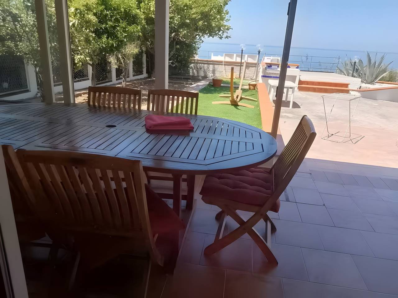 Maison de vacances 'Vista Mare Con Giardino' avec vue sur la mer, Wi-Fi et climatisation in Praia a Mare, Côte Tyrrhénienne Calabre