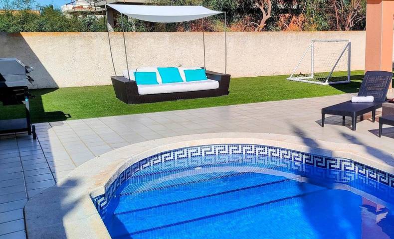 Chalet para 8 personas, con jardín además de vistas y piscina, Se admiten mascotas en Campo de Cartagena - 3