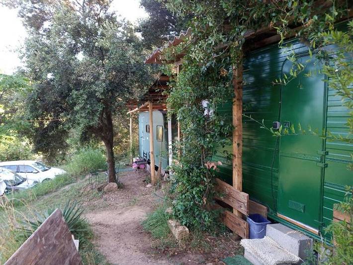 Camping pour 2 personnes, avec Terrasse ainsi que Jardin et Vue