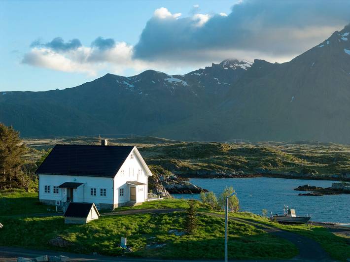 Ferienhaus für 12 Personen, mit Terrasse auf den Lofoten
