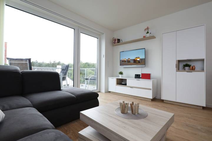 Ferienwohnung für 4 Personen, mit Balkon und Sauna in Sahlenburg