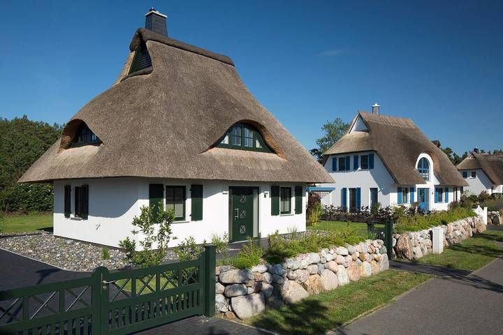Ferienhaus für 4 Personen, mit Terrasse und Garten sowie Sauna in Fuhlendorf