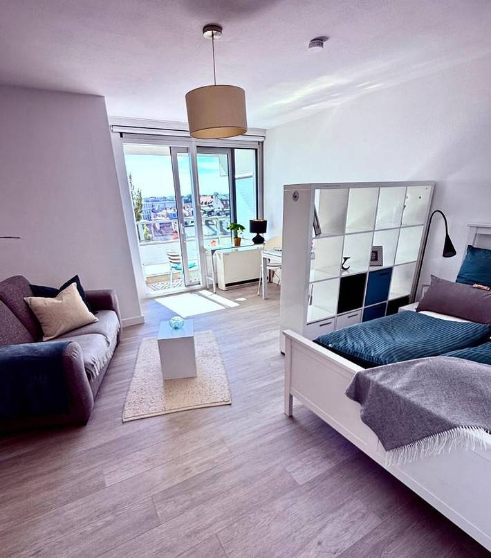 Ferienwohnung für 2 Personen, mit Balkon und Ausblick in Deutsches Museum  (München)