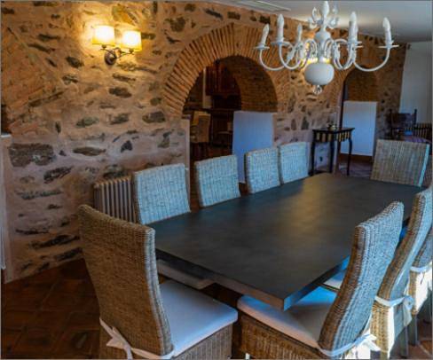 Casa rural para 8 personas, con jardín además de jacuzzi y piscina en Membrío