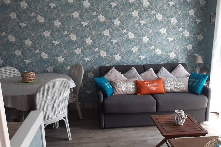 Ganze Wohnung, Apartment in small residence 300 m from beach and town center in Quiberon, Côte des Mégalithes