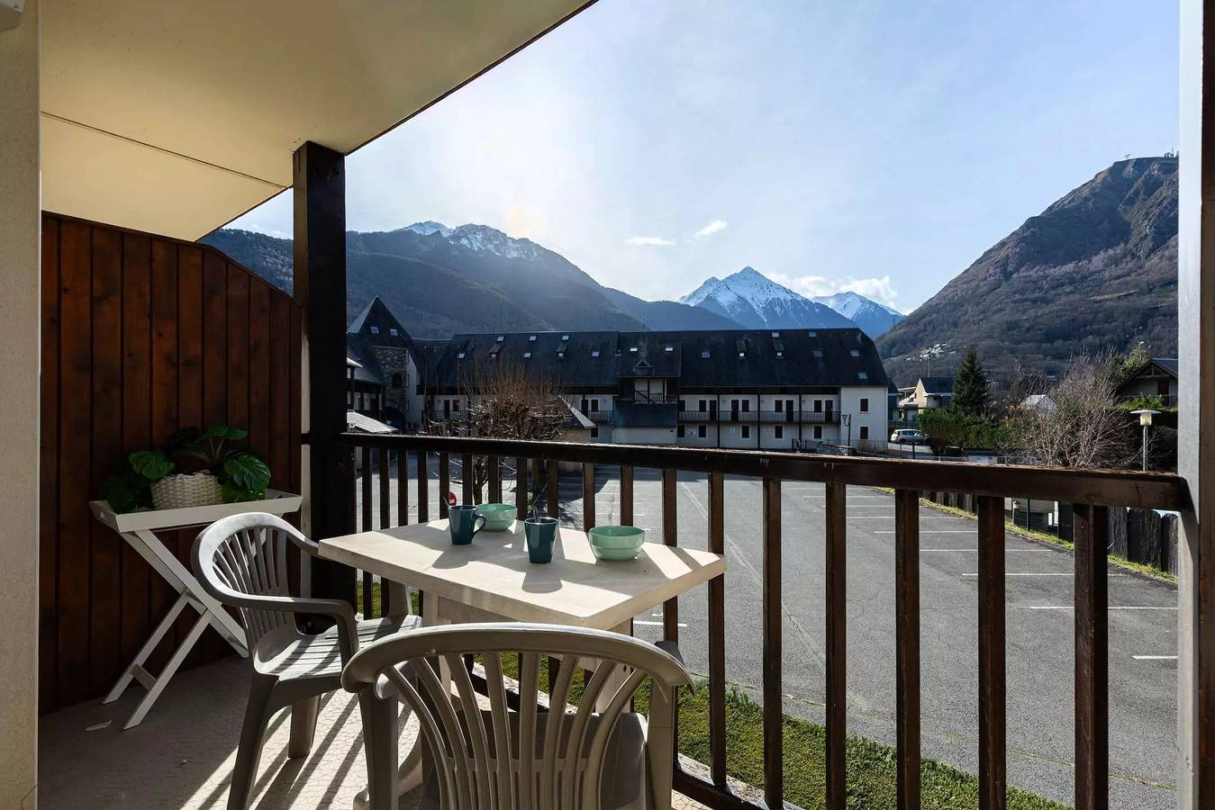 Appartement entier, T2 avec terrasse et vue – Résidence Le Village des Thermes in Saint-Lary-Soulan, Parc national des Pyrénées