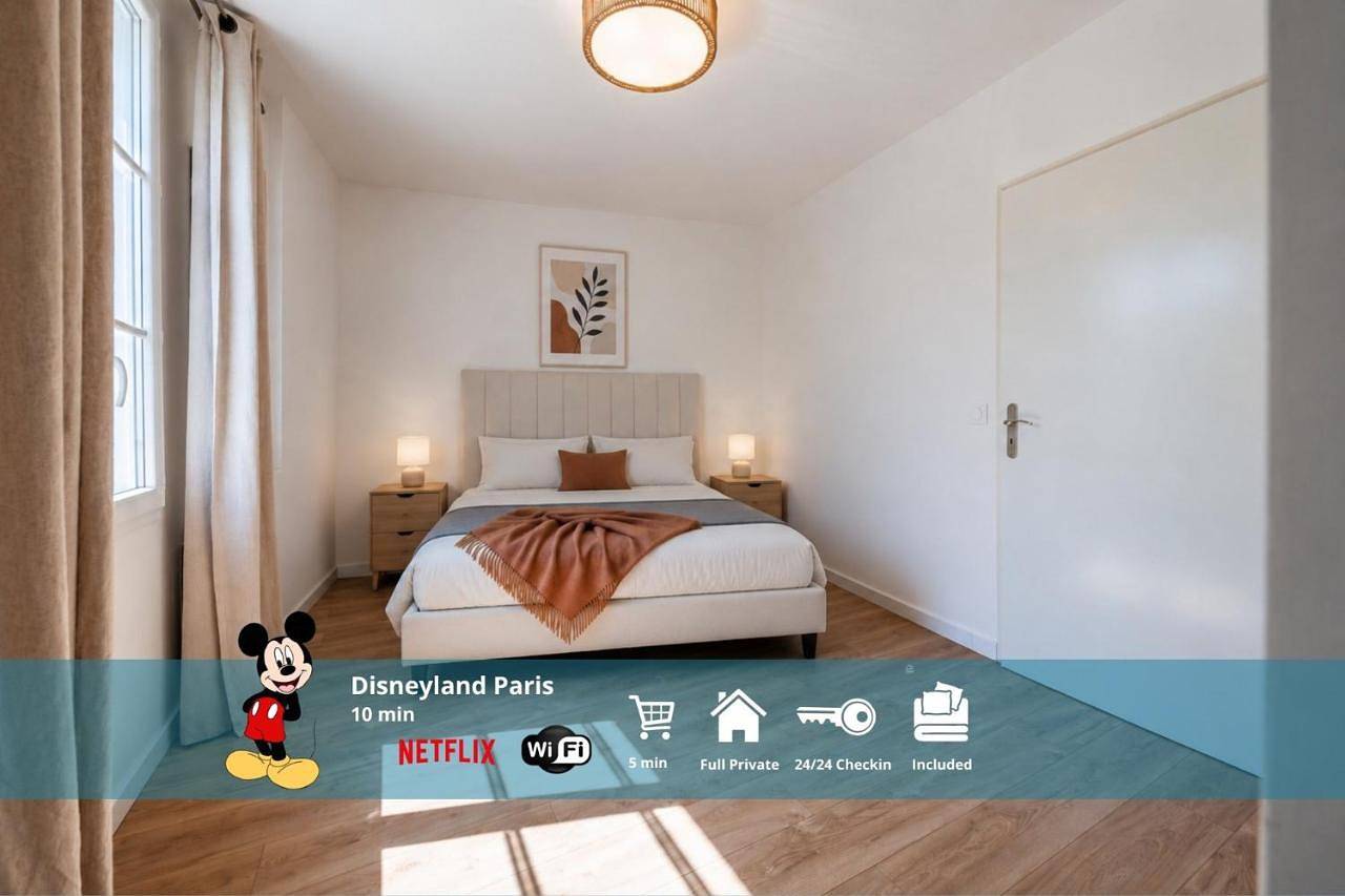 La Villa Nuku Hiva, 8 personnes, 10 min Disneyland Paris in Bailly-Romainvilliers, Seine-et-Marne