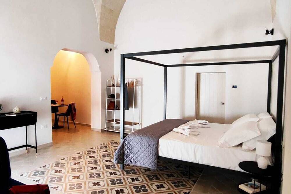 Refined and comfortable living room where modern meets tradition. in San Vito dei Normanni, Salento