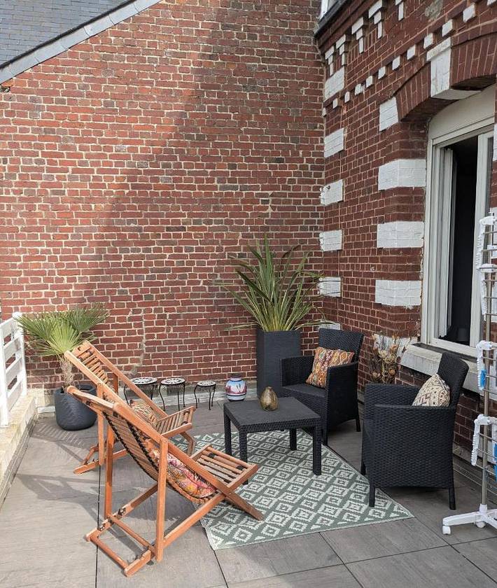 Appartement de vacances pour 6 personnes, avec Terrasse et Jardin