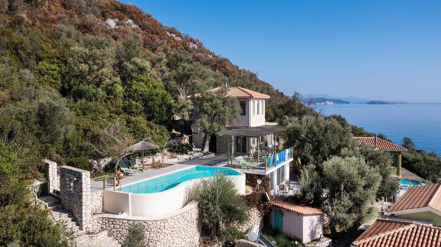 Villa voor 6 personen met balkon in Syvota (Lefkada), Griekenland