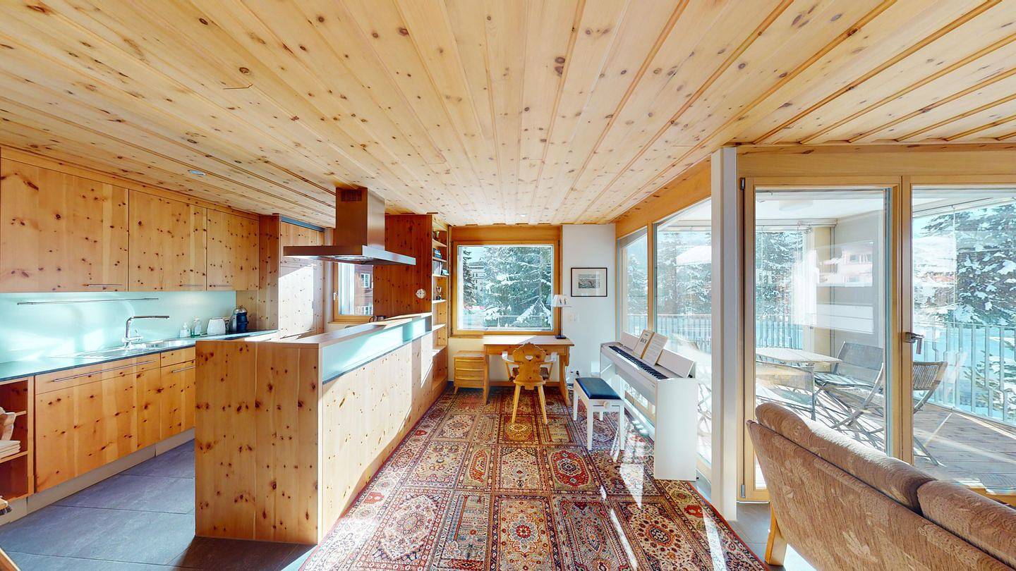 Ganze Wohnung, Apartment Chalcherin - Elegante Ferienwohnung mit Arvenholz in Celerina in Celerina, Sankt Moritz
