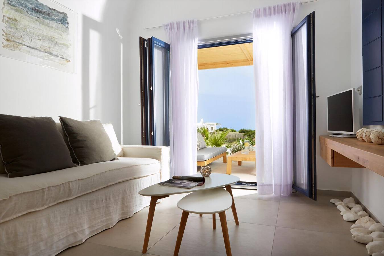 Romantic Santorini Getaway | Villa Ammos | 1 Bedroom | Private Outdoor Pool & Beautiful Views | Exo Gialos in Santorini