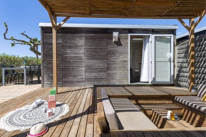 Mobil home pour 7 personnes, avec jardin ainsi que piscine et terrasse, adapté aux familles à Portiragnes - 2