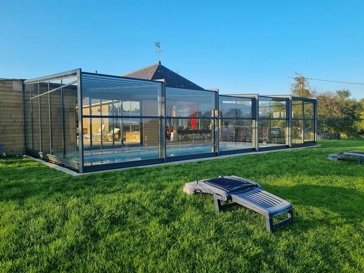 Maison de vacances 'Gîte Le Jardin D'Eden' avec piscine partagée, terrasse privée et Wi-Fi in Bovel, Région de Redon