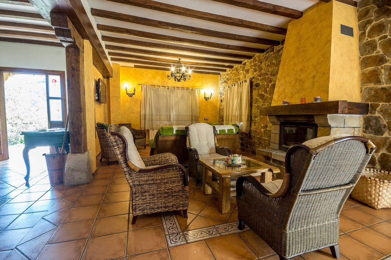 Chambre Double avec vue sur la montagne, jardin partagé et Wi-Fi in Karrantza Harana, Chaîne Cantabrique
