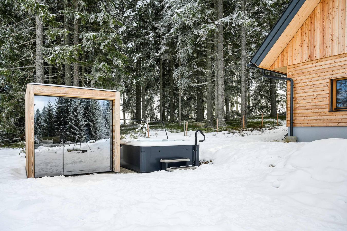 Chalet für 8 Personen mit Sauna in Edelschrott, Steirerland