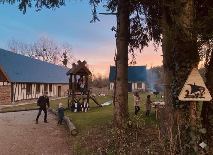 Location de vacances pour 14 personnes, avec terrasse, animaux acceptés à Saumont-la-Poterie - 2