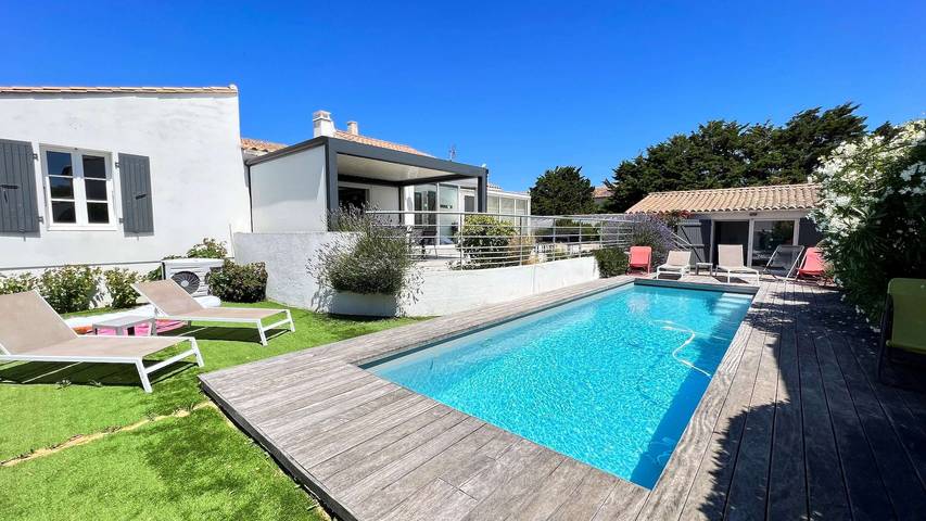 Apartamento de vacaciones para 8 personas, con piscina y jardín - 1