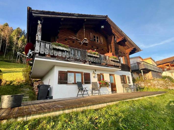 Ferienwohnung für 5 Personen, mit Garten und Ausblick in Schwarzenberg