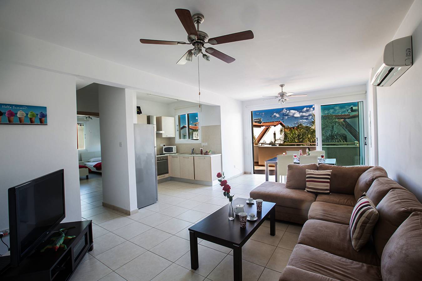 Ganze Wohnung, Ferienwohnung für 5 Personen mit Pool in Südzypern