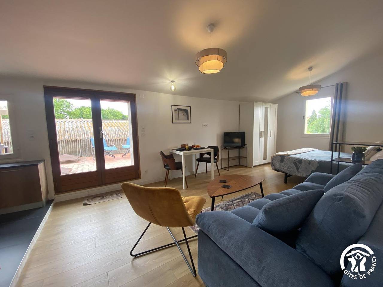 Gîte für 2 Personen mit Terrasse in Saint-Estève, Perpignan und Umgebung