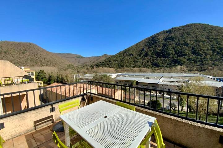 Maison de vacances pour 5 personnes, avec balcon et piscine