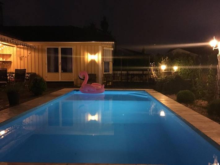 Ferienwohnung für 4 Personen, mit Garten und Pool sowie Sauna, mit Haustier - 1