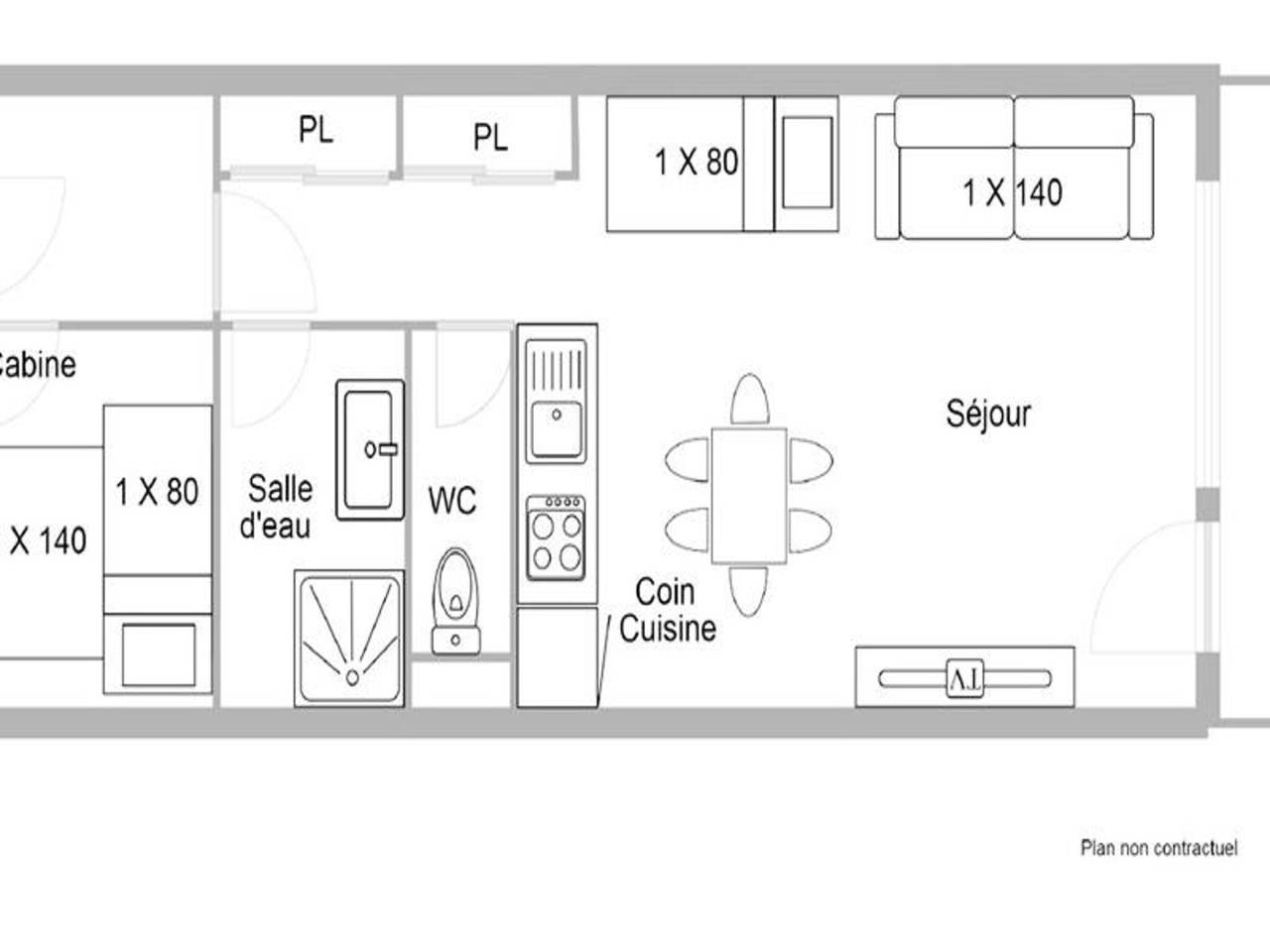 Apartamento entero, Apartamento cerca de los remontes de Carrets in Les Saisies, Albertville region